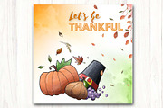 Thanksgiving Social media template, a Social Media Template by Vibrant Design Shop (Thumbnail 7 of 7)