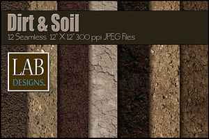 12 Seamless Dirt & Soil Textures