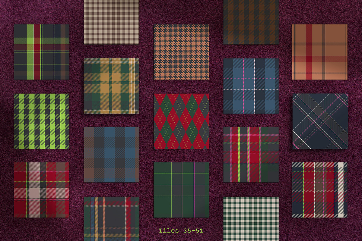 100 Gothic & Punk Tartan Patterns, a Pattern Graphic by IuliiaSavko (Photo 11 of 18)