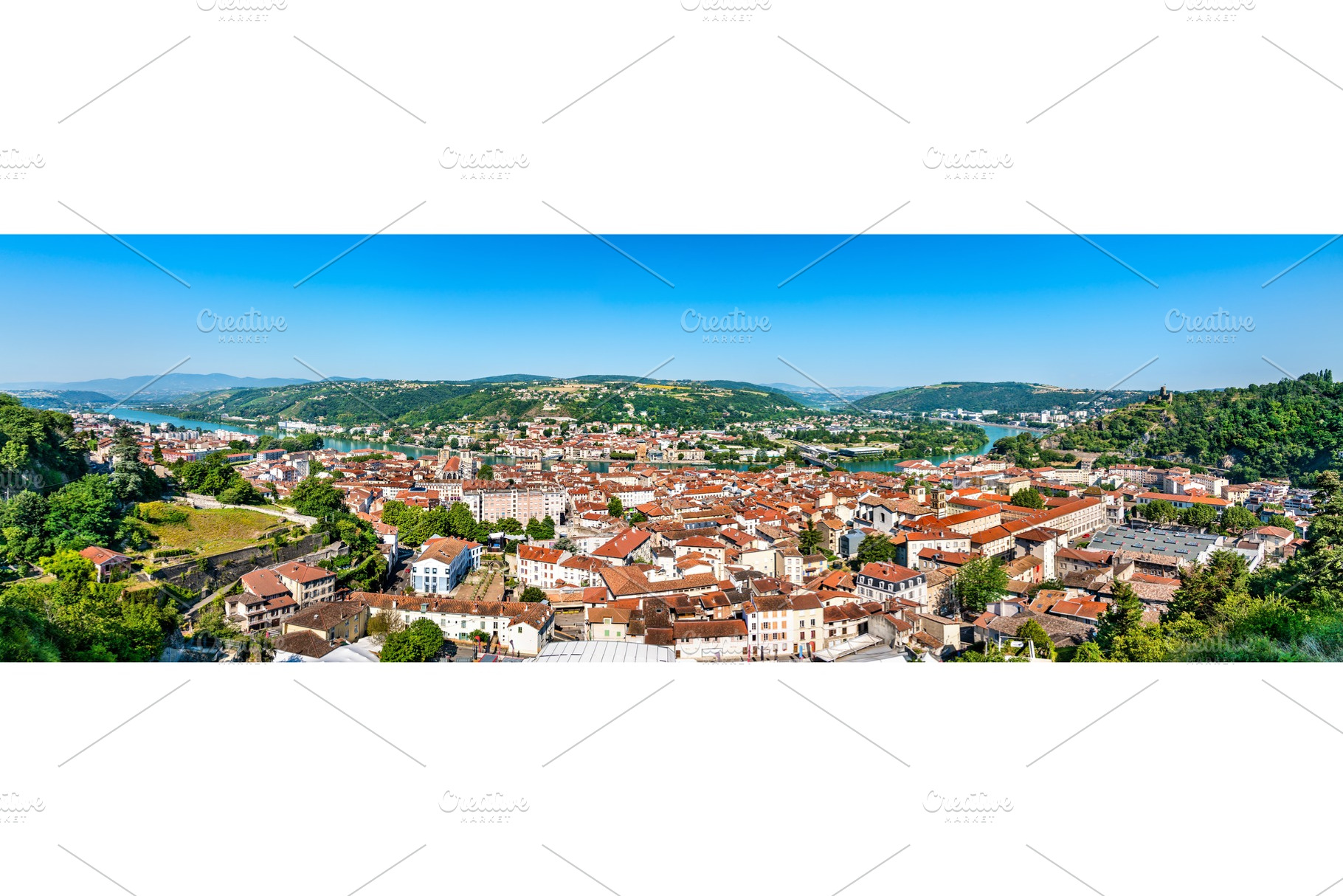 Aerial panorama of vienne with the containing france, vienne, and rhone, an Architecture Photo by Leonid Andronov