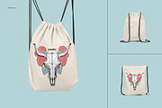 Drawstring Backpack Mockup Set, a Product Mockup by creatsy4 (Thumbnail 2 of 9)