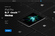 Isometric Apple iPad Pro 9.7 Mock-up, an iPhone Mockup by IsometricWorld (Thumbnail 3 of 12)