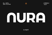 Nura - Variable Font, a Sans Serif Font by sabrcreative (Thumbnail 1 of 15)