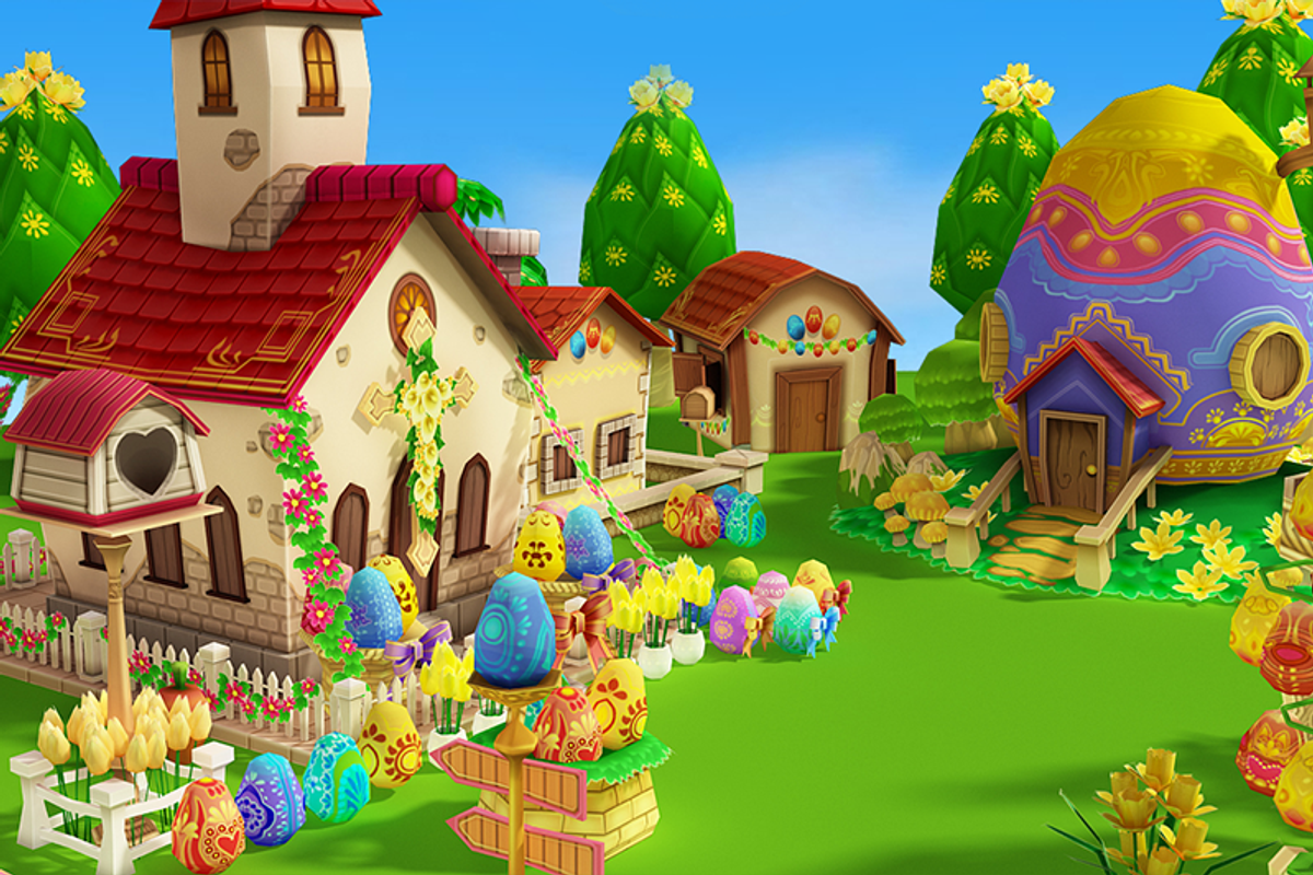 Cartoon Easter Village, an Environmental 3D Model by Souchenki (Photo 6 of 31)