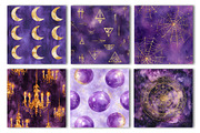 Purple Witch Digital Paper, a Pattern Graphic by CreationArt (Thumbnail 2 of 4)