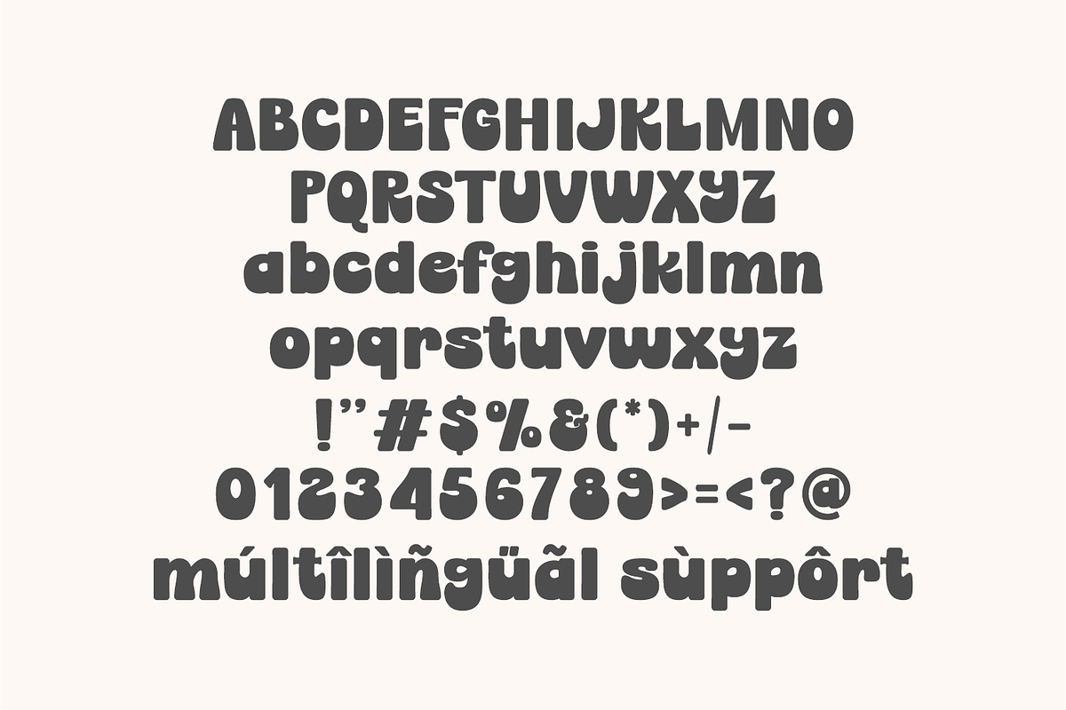 Chunky Angela - Retro Display Font, a Handwritten Font by Keithzo (Photo 9 of 9)
