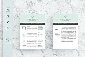 Pastel Blue Resume Template