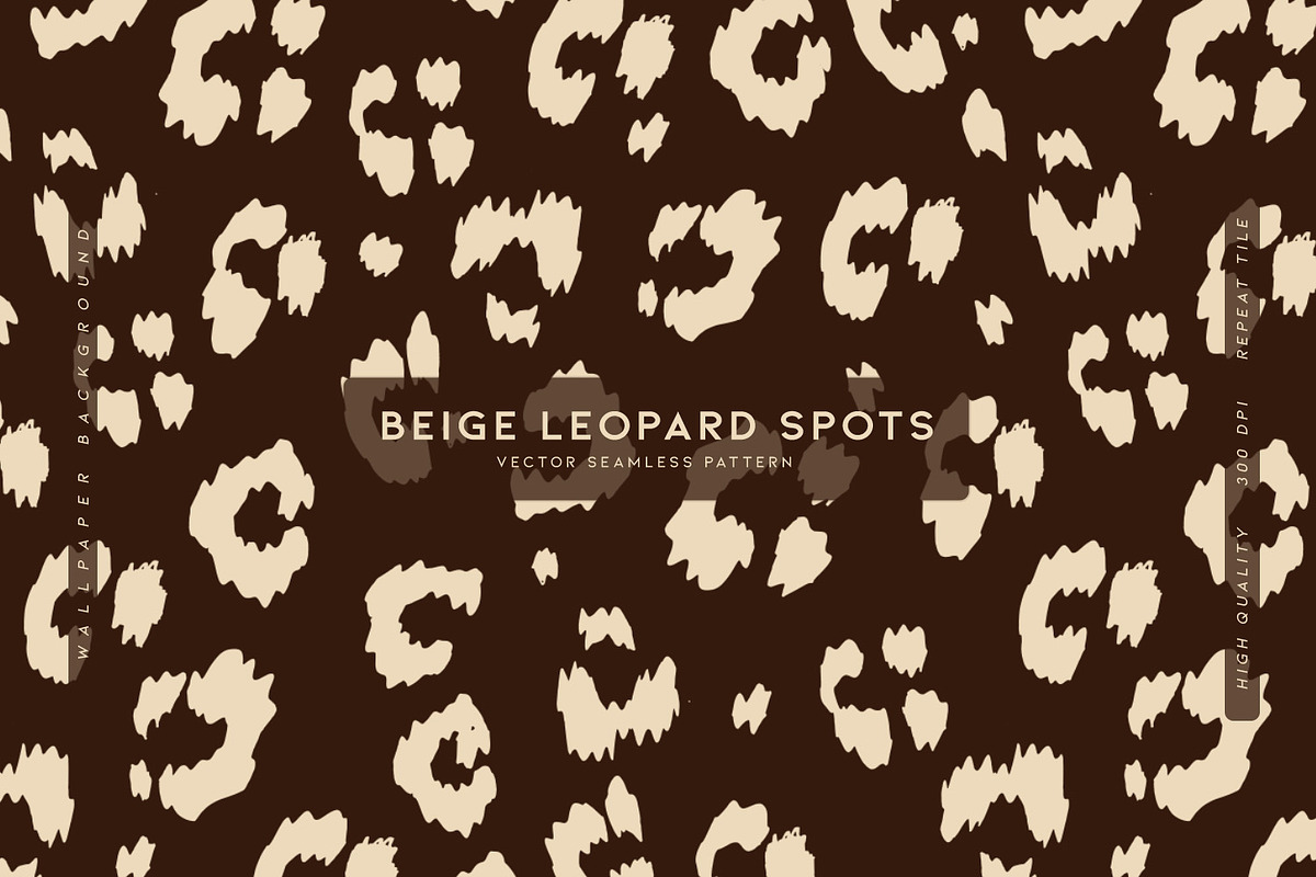 Beige Leopard Spots, a Wallpaper Graphic by MalyskaStudio (Photo 1 of 6)