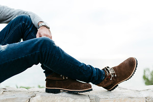 Legs of a man