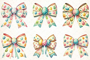 Easter Eggs Coquette Bow Clipart, an Illustration by DreamCafeArt (Thumbnail 2 of 5)