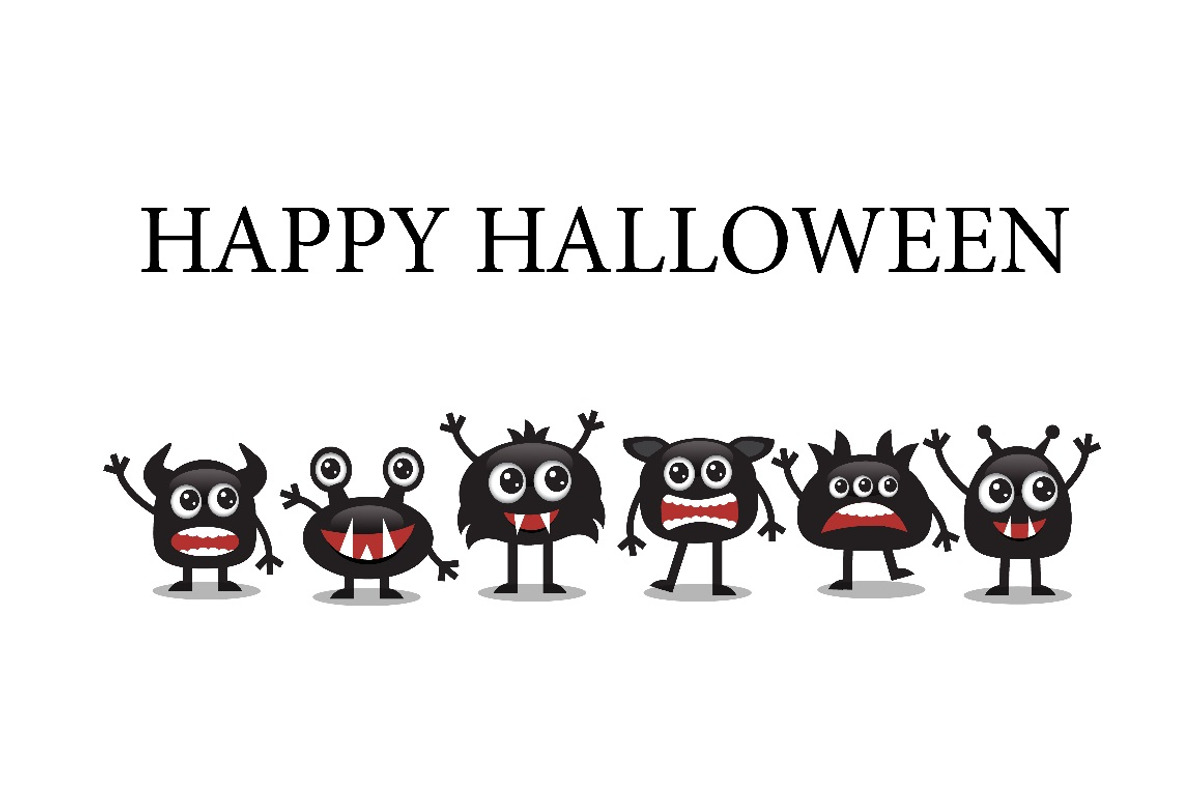 cute monsters for halloween, a Graphic by Happy Art