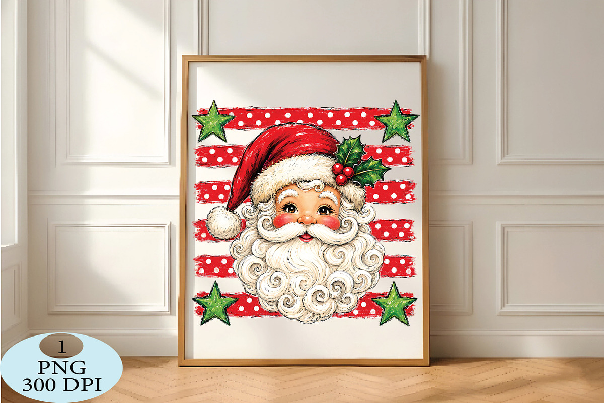 Cute Santa Face PNG, a Seasonal Illustration by Daily.Designs (Photo 5 of 5)
