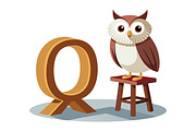 A-Z 3D Alphabet with Cute Character, a Graphic by Creative_View (Thumbnail 25 of 28)