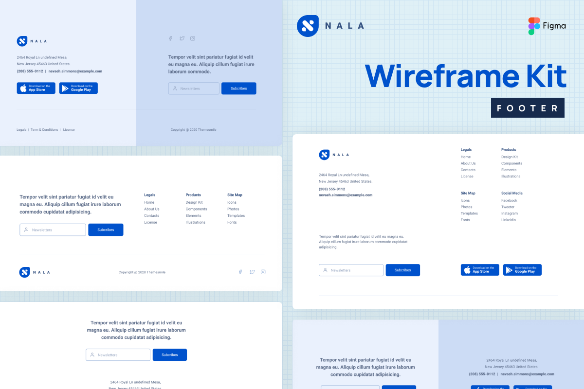 Figma Wireframe & Landing Page, an UI Kit Template by Themesmile (Photo 5 of 11)