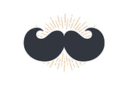 Black mustache. Imperial mustache, an Object Illustration by Foxys Graphic (Thumbnail 1 of 3)