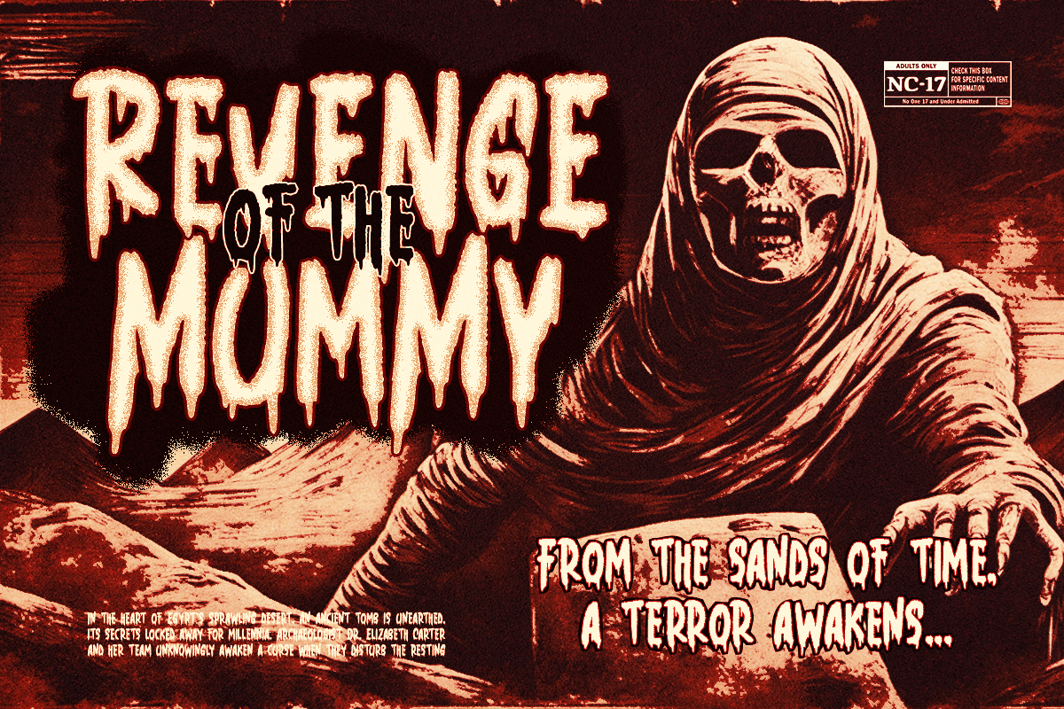 Gloomy Grave - Horror Font, a Blackletter Font by RagamKata (Photo 4 of 11)