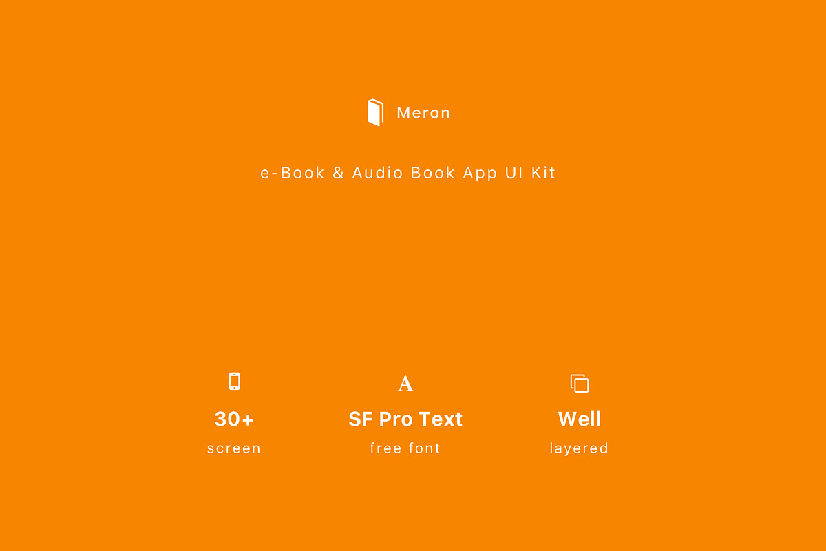 Meron e-Book  Audio Book App UI Kit, an UI Kit Template by Betush (Photo 6 of 6)