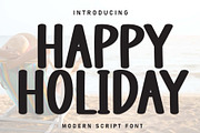 Happy Holiday | Script Font, a Script Font by Scratchones (Thumbnail 1 of 8)