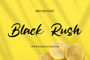 Black Rush - Brush Font, a Font by Basnistudio (Thumbnail 1 of 5)
