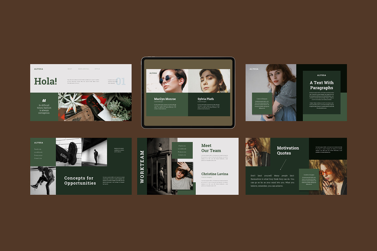 Alyssa Presentation Template, a Presentation Template by GridlineType (Photo 5 of 9)