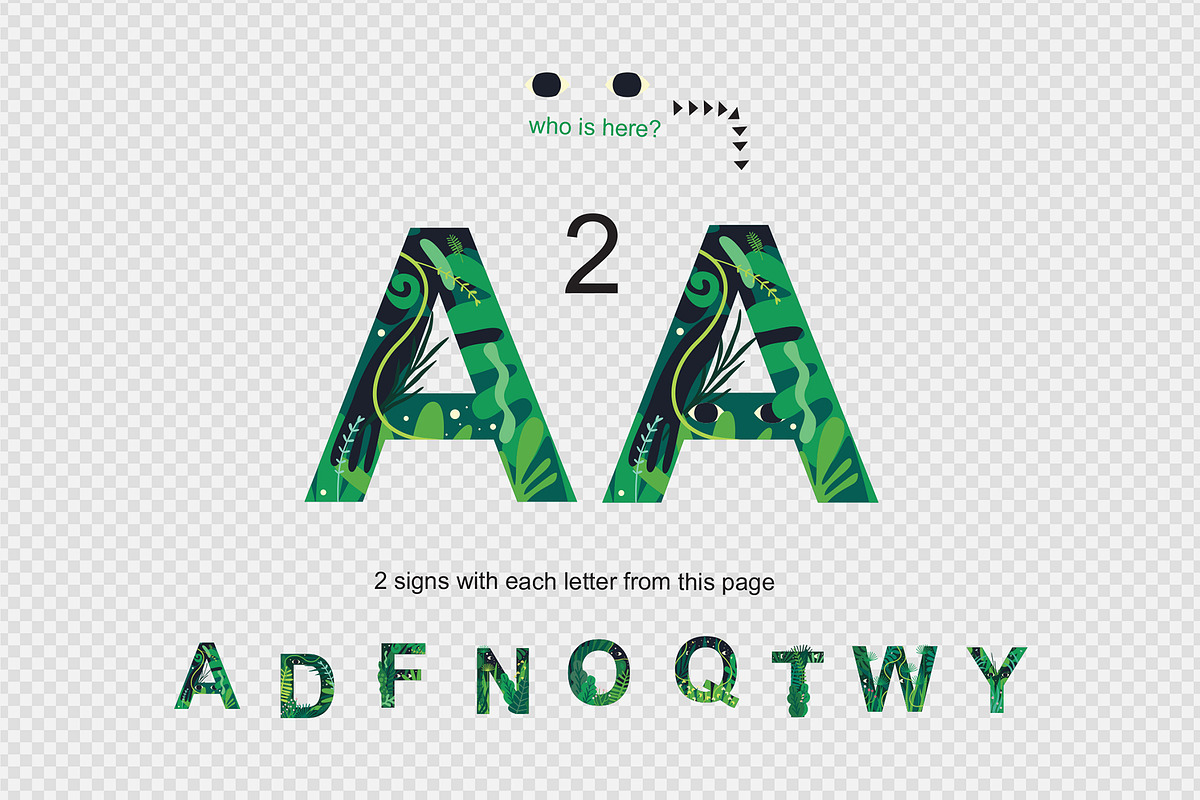 Jungle alphabet, an Illustration by Alena (Photo 3 of 11)