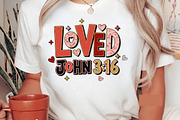 Loved John 316 Png, Bible Valentine, an Illustration by Designking (Thumbnail 4 of 6)
