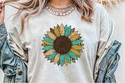 Sunflower Western PNG, an Illustration by Sublimation Artist (Thumbnail 3 of 9)