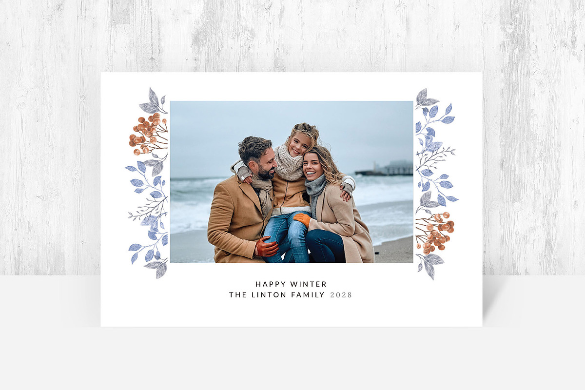 Winter Photo Card Template, a Card Template by BrandPacks (Photo 3 of 4)