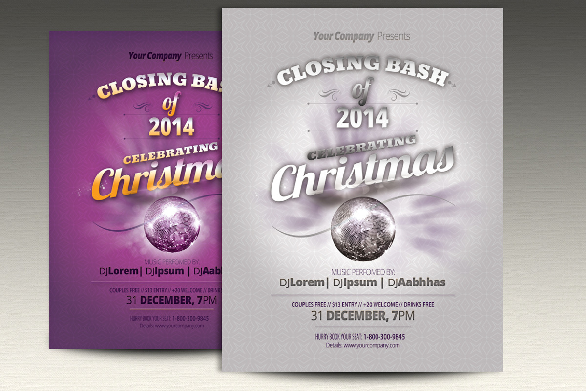 Christmas Flyer Templates, a Flyer Template by Aabhaas (Photo 2 of 2)