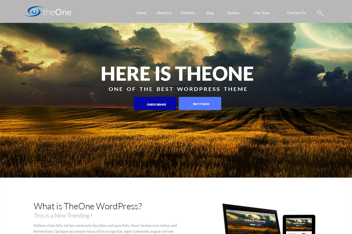 OnePage Psd Teamplate, a Landing Page Template by Cmsideas (Photo 2 of 4)