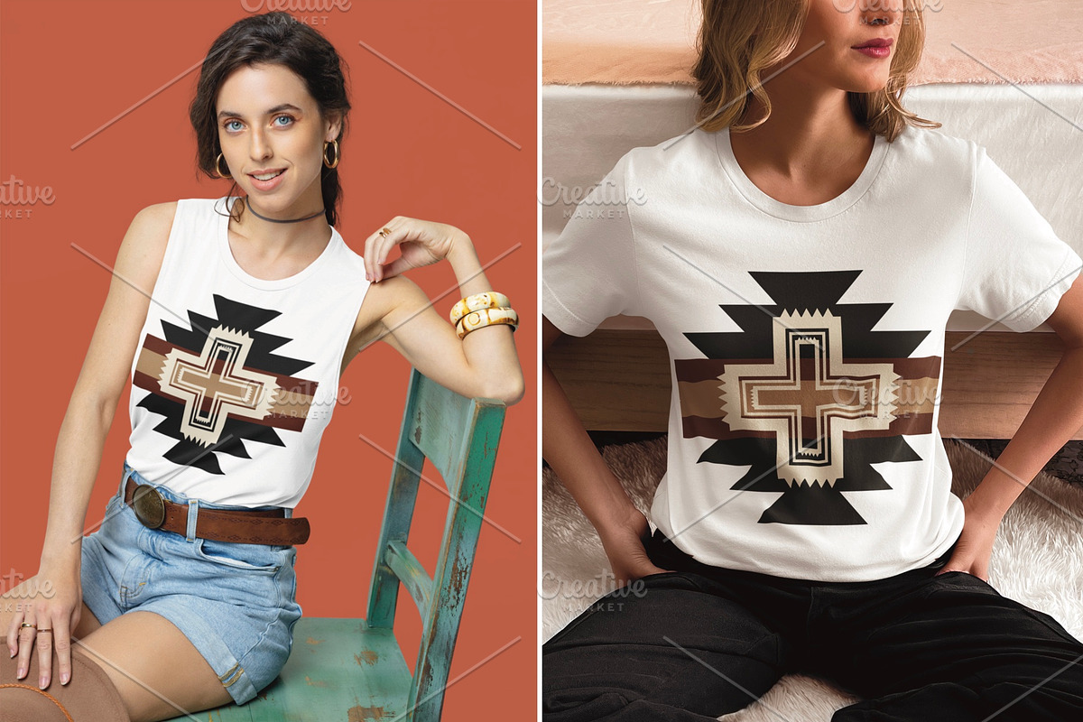 Rustic Western Aztec Tribal Pattern, a Pattern Graphic by PPEthnicDecorPattern (Photo 5 of 10)