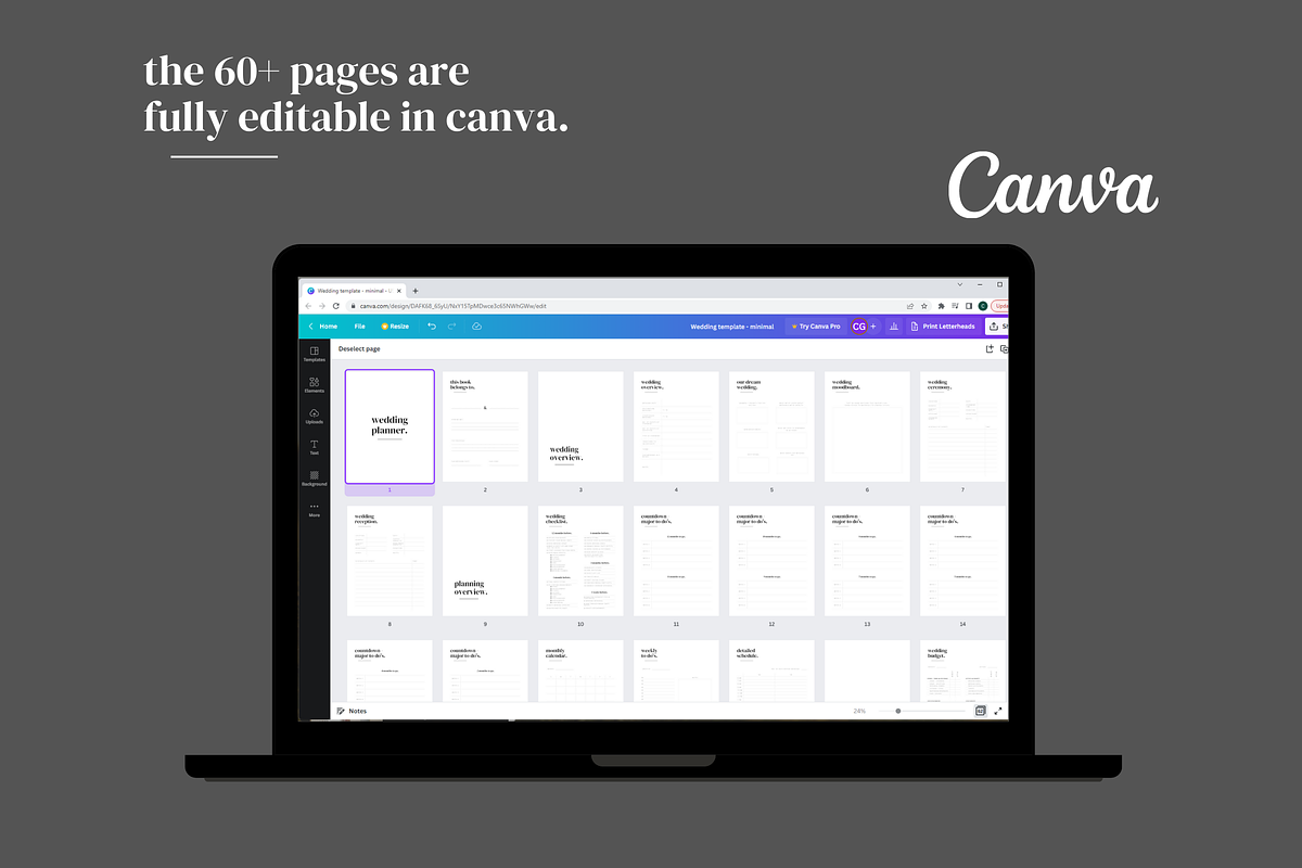 Wedding Planner Template | Canva, a Templates & Theme by DesignStudioTeti (Photo 2 of 5)