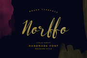 Norffo Font + Watercolor Brush, a Script Font by alit design (Thumbnail 2 of 5)