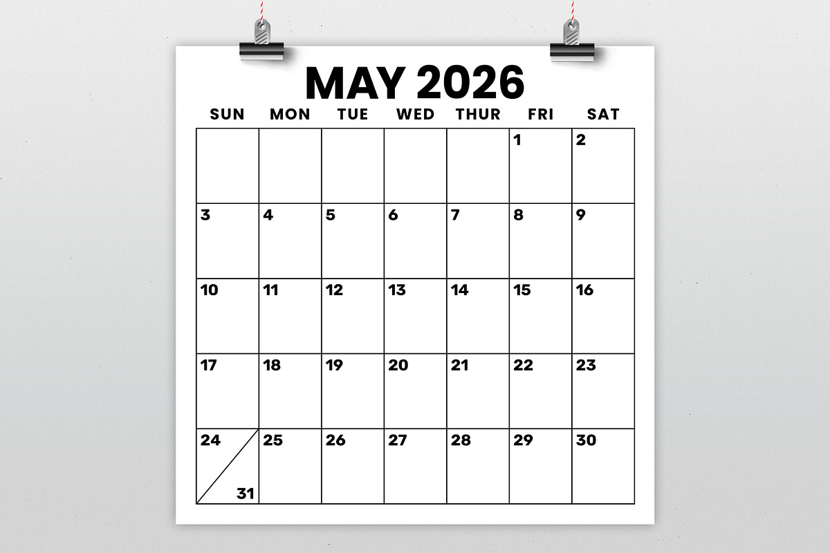 2026 Square 12x12 Large No. Calendar, a Stationery Template by Running With Foxes (Photo 2 of 5)