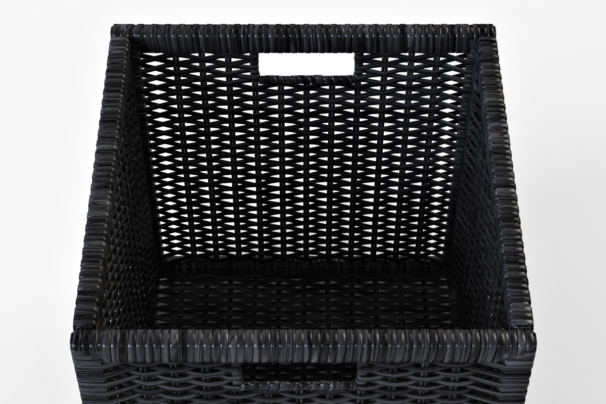 Rattan Basket Branas Black, an Object 3D Model by Markelos (Photo 4 of 10)