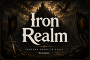 Iron Realm - Medieval Fantasy Font, a Handwritten Font by overlaytemplates (Thumbnail 1 of 5)