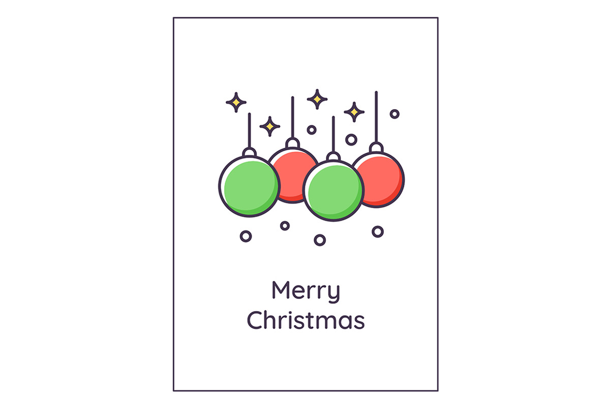 Merry Christmas greeting card, a Flyer Template by IMG Visuals