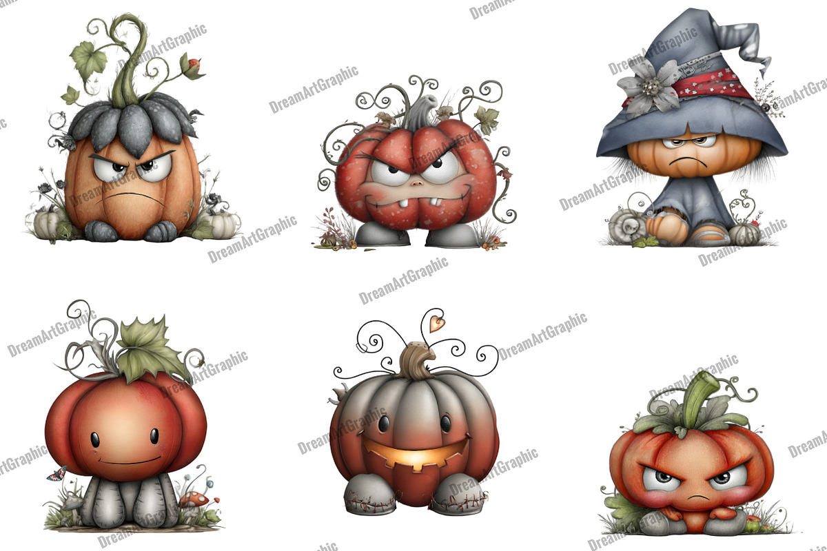 Spooky Pumpkin Halloween Pumpkin, an Illustration by DreamArtGraphic (Photo 5 of 5)