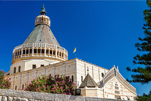 Basilica of the annunciation a roman catholic church in nazareth containing, an Architecture Photo by Leonid Andronov