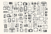50 hand drawn vector vintage gadgets, an Education Illustration by Storyteller Imagery (Thumbnail 2 of 5)