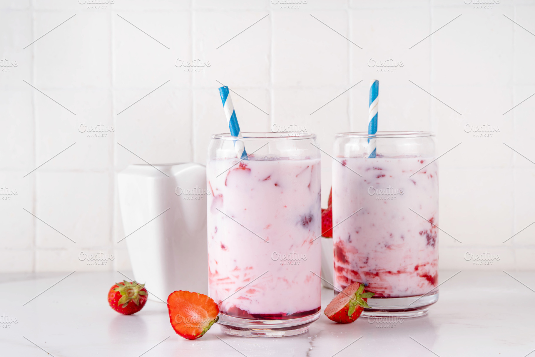 Korean strawberry milk, a Food & Drink Photo by Rimma