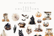 Autumn & Halloween Watercolor Fall, a Seasonal Illustration by Lana Elanor (Thumbnail 10 of 14)
