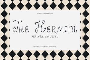 The Hermit Whimsical Elegant Font, a Script Font by Ashiya Pixel