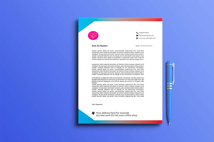 A4 letterhead, letterhead