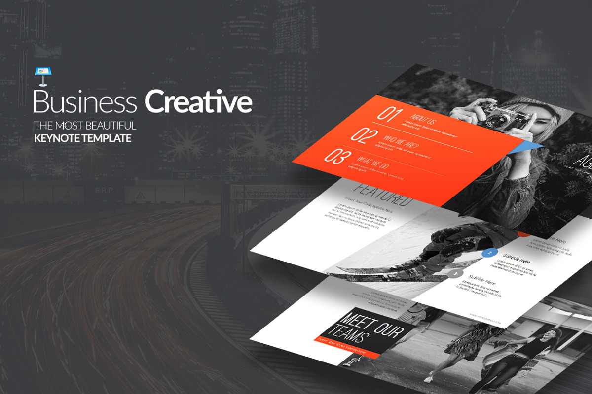 Business Creative Keynote, a Presentation Template by Stock Shape (Photo 1 of 9)