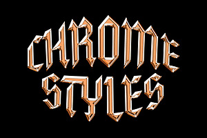 Galactic Chrome Text Styles