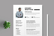 Resume Template, a Resume Template by MightyDesign (Thumbnail 2 of 6)