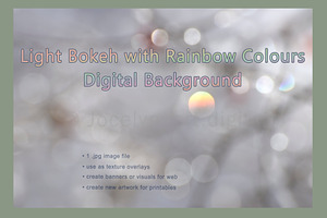 Rainbow Bokeh Light Abstract Photo
