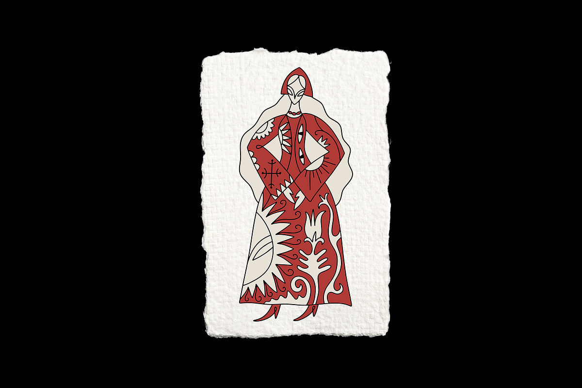 Red Folk Bundle, an Object Illustration by Annie Konst (Photo 11 of 17)