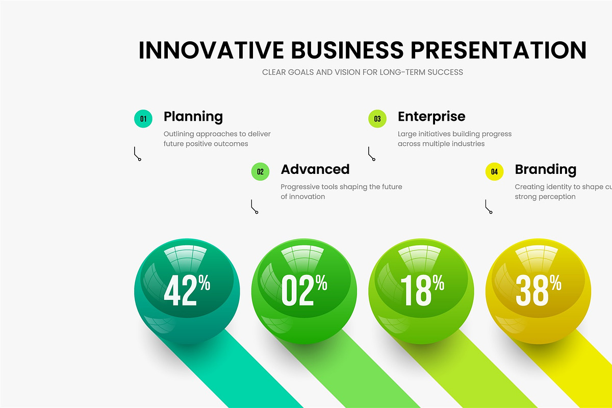 3D Ball Infographic Design Screens, a Presentation Template by provector (Photo 15 of 31)